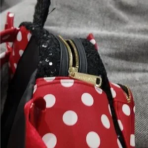 Disney Red and Black Minnie Mouse Loungefly. Authentic from Disneyland. . Disney | Bags | Disney Red And Black Minnie Mouse Loungefly  main image 2